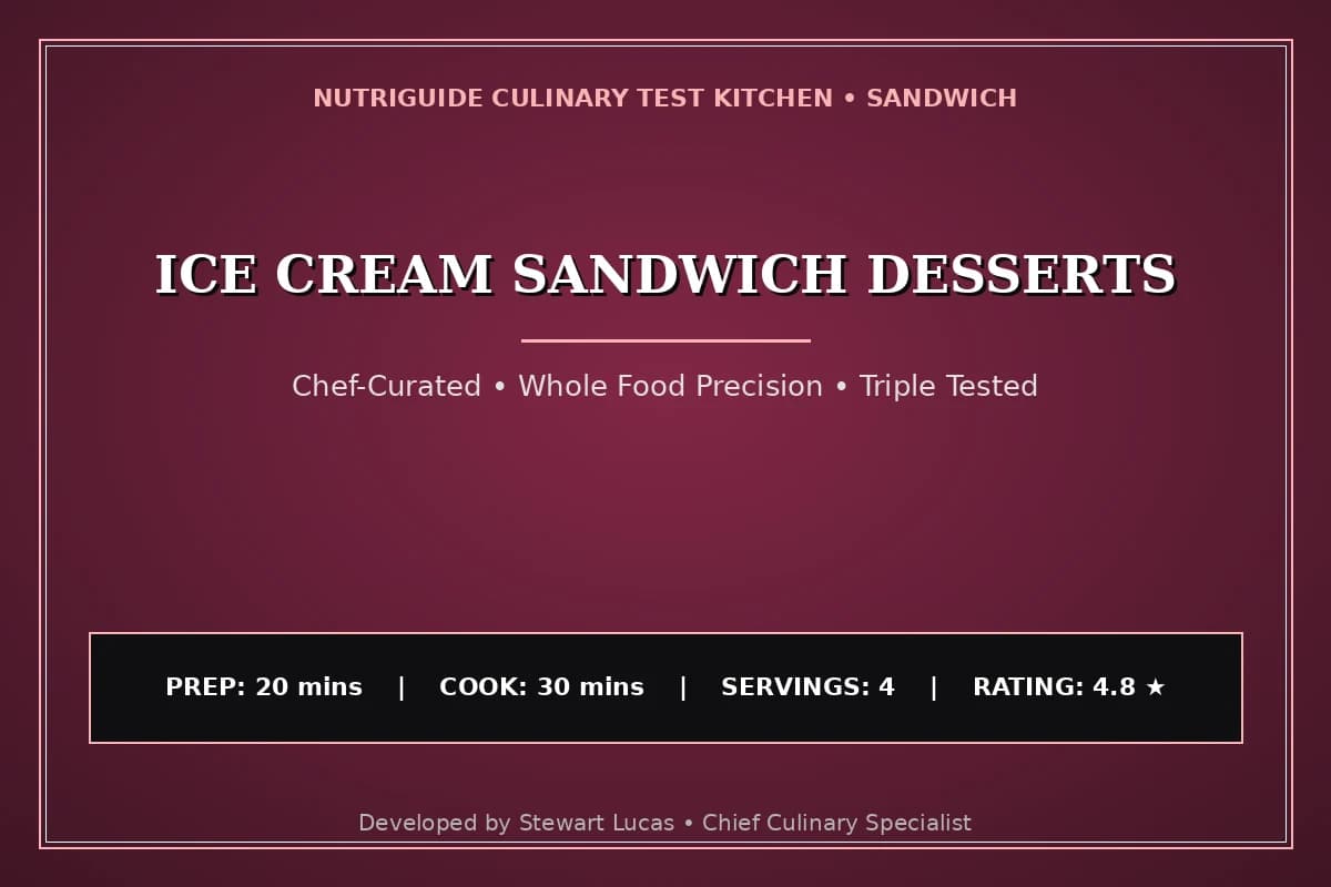 Ice Cream Sandwich Desserts