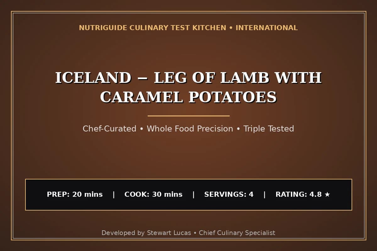 Iceland − Leg Of Lamb With Caramel Potatoes