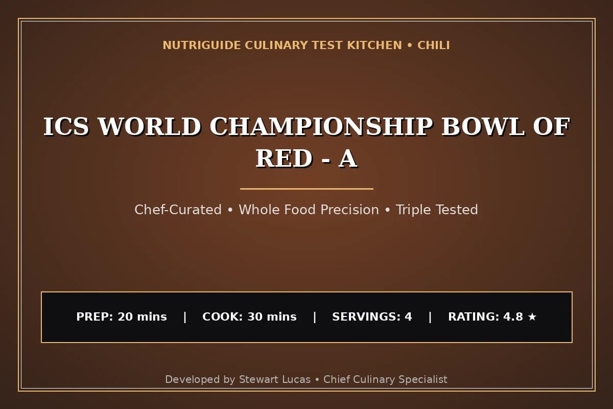 Ics World Championship Bowl Of Red - A