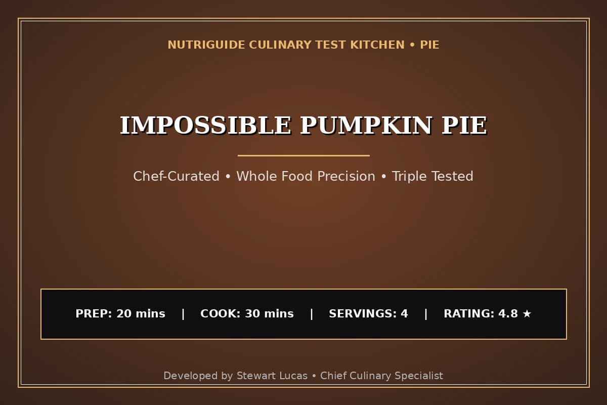 Impossible Pumpkin Pie