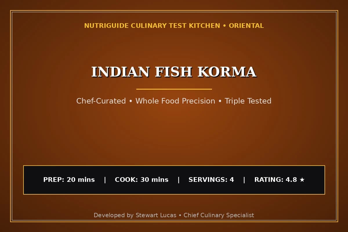 Indian Fish Korma