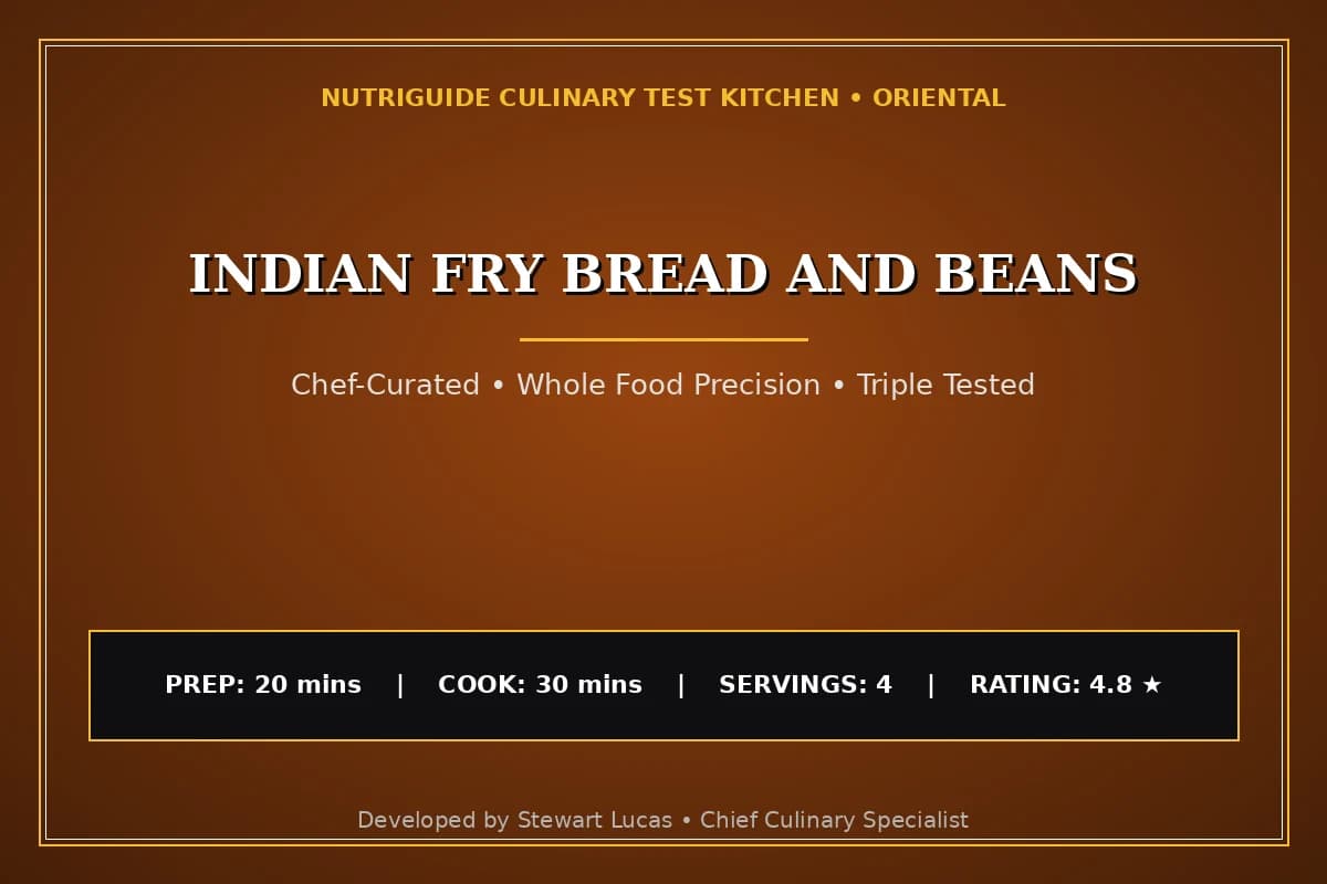 Indian Fry Bread And Beans