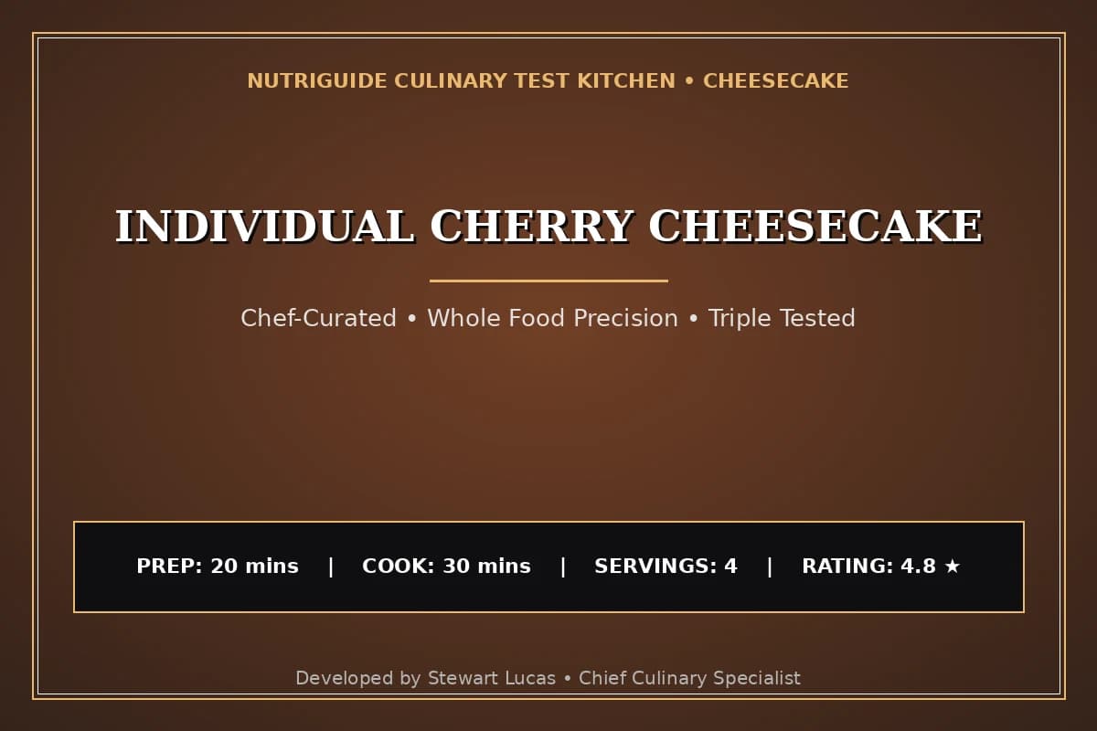 Individual Cherry Cheesecake