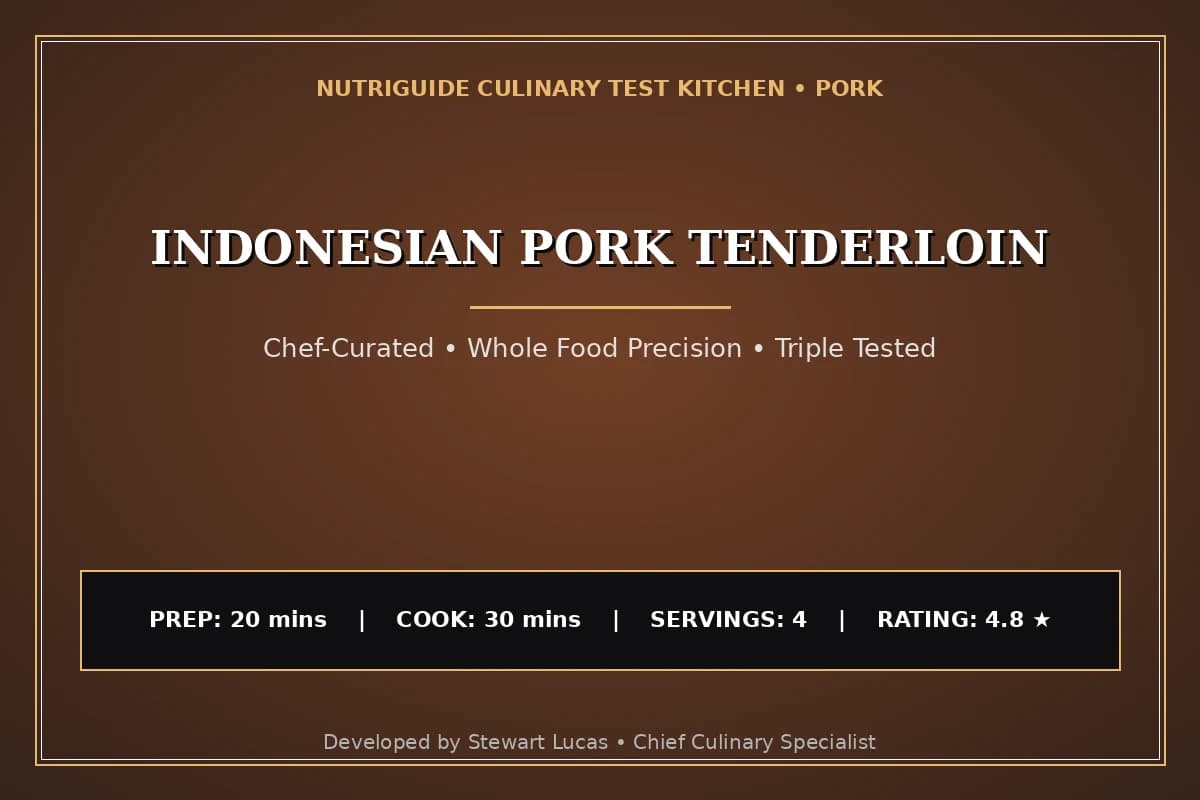 Indonesian Pork Tenderloin