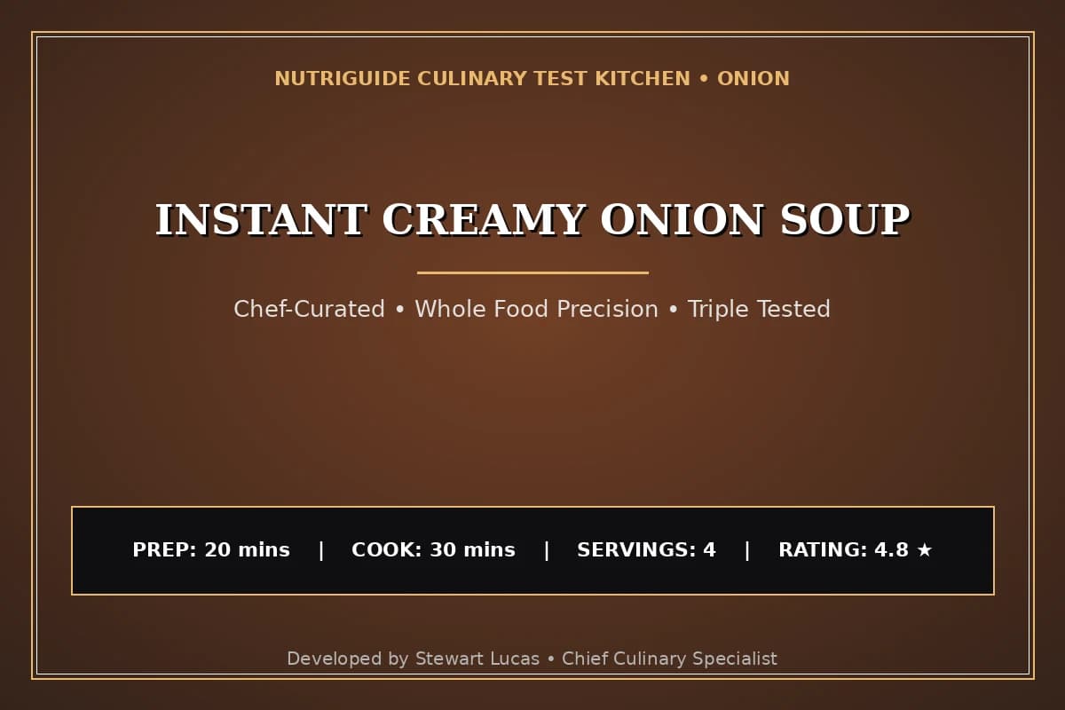 Instant Creamy Onion Soup