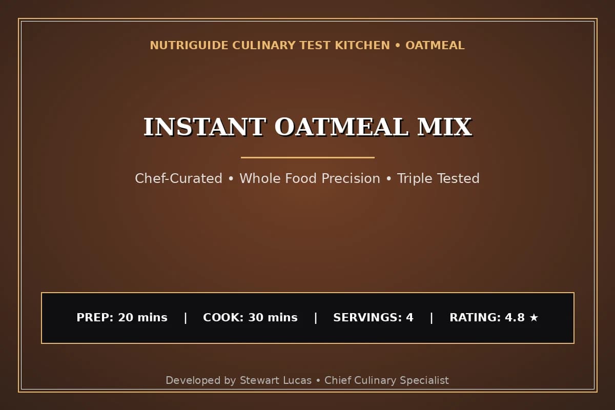 Instant Oatmeal Mix