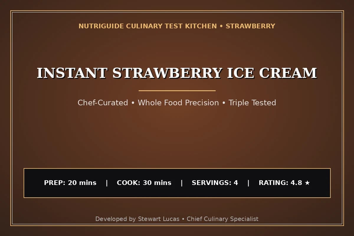 Instant Strawberry Ice Cream
