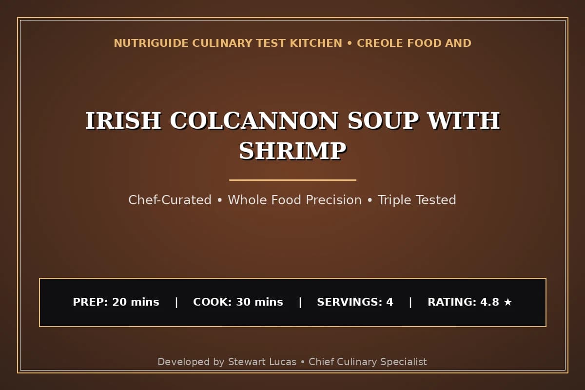 Irish Colcannon Soup With Shrimp