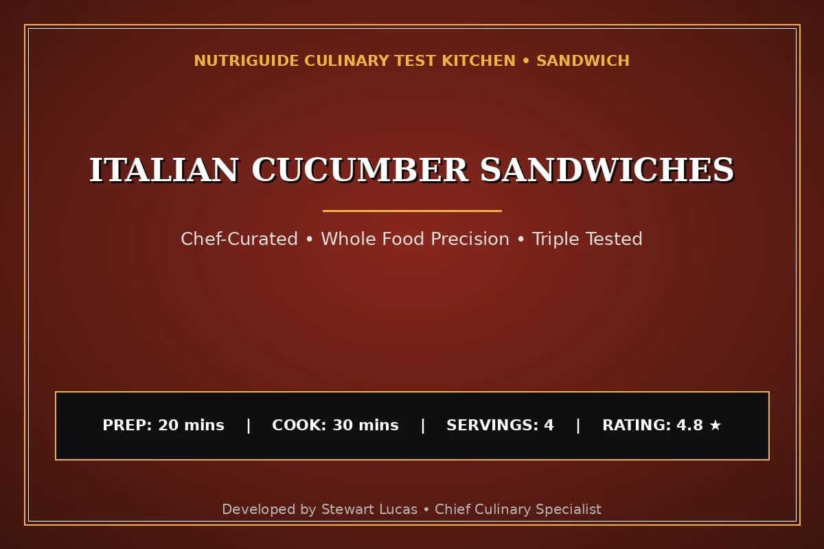 Italian Cucumber Sandwiches