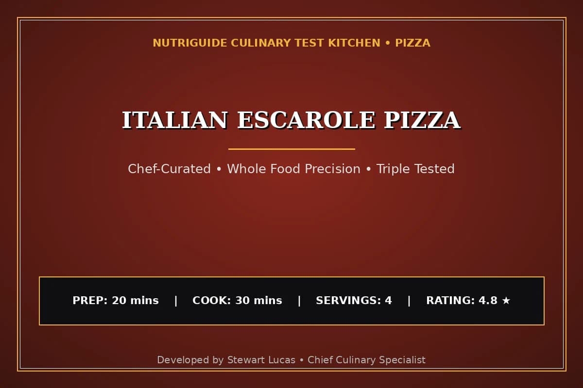 Italian Escarole Pizza
