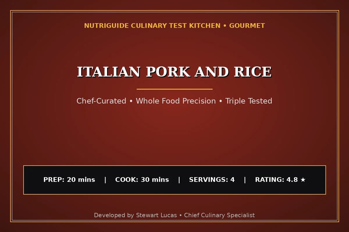 Italian Pork And Rice
