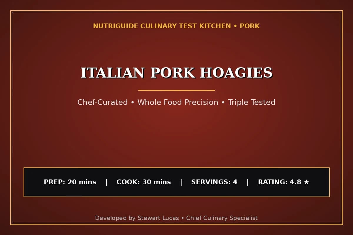 Italian Pork Hoagies