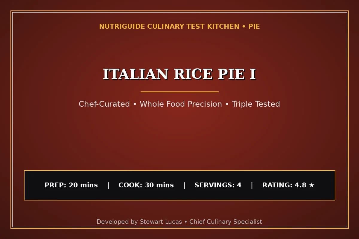 Italian Rice Pie I