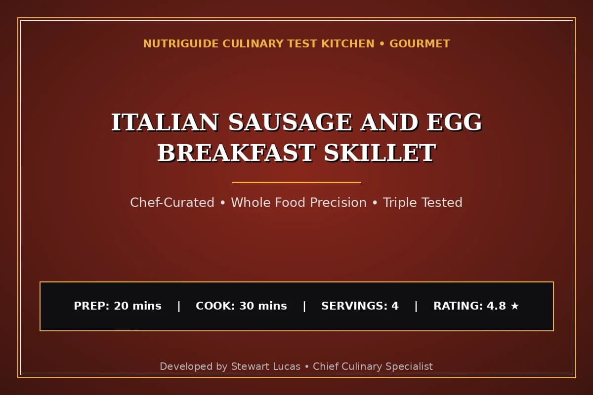 Italian Sausage And Egg Breakfast Skillet