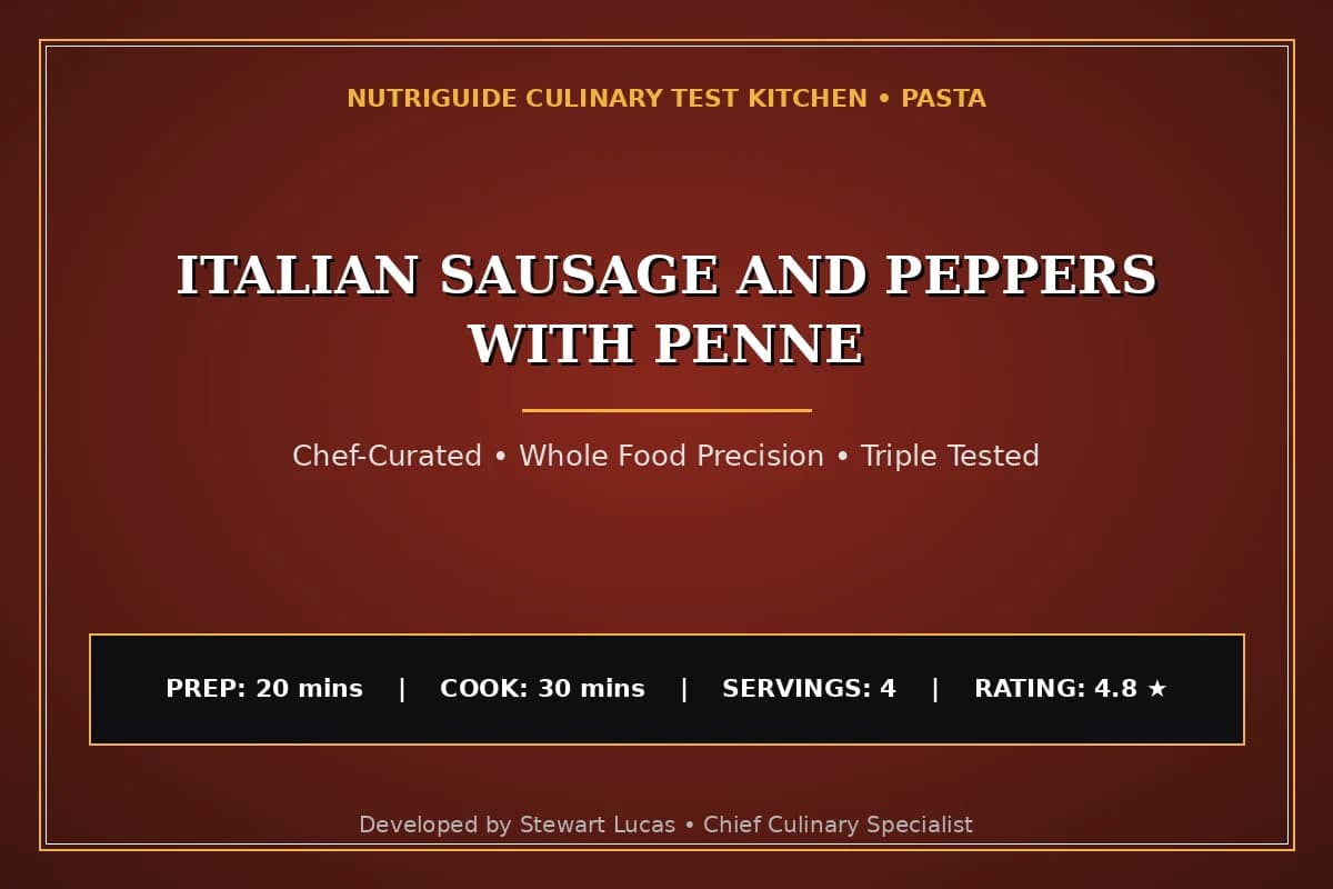 Italian Sausage And Peppers With Penne