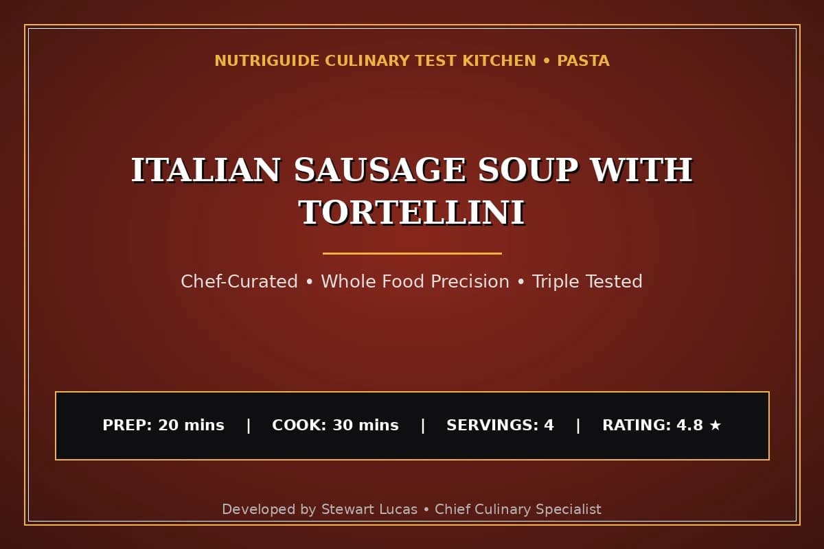 Italian Sausage Soup With Tortellini