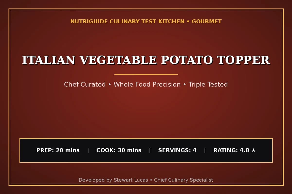 Italian Vegetable Potato Topper
