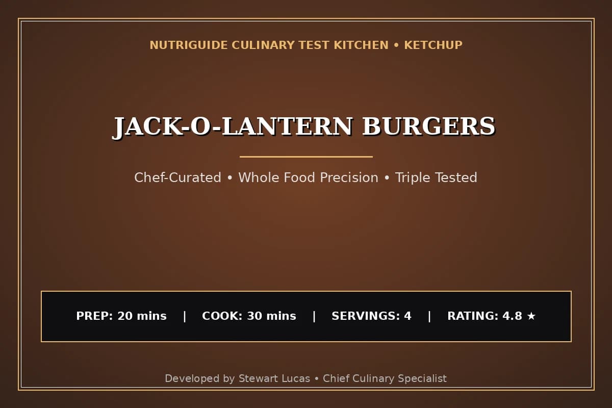 Jack-O-Lantern Burgers