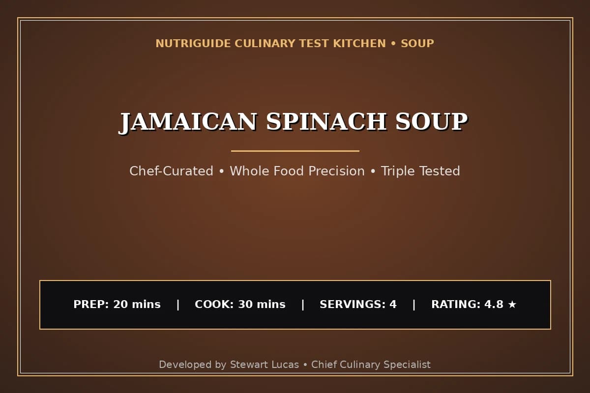 Jamaican Spinach Soup