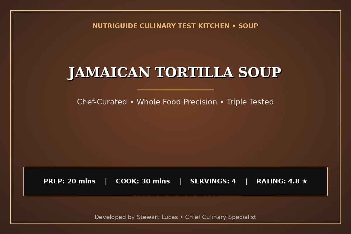 Jamaican Tortilla Soup