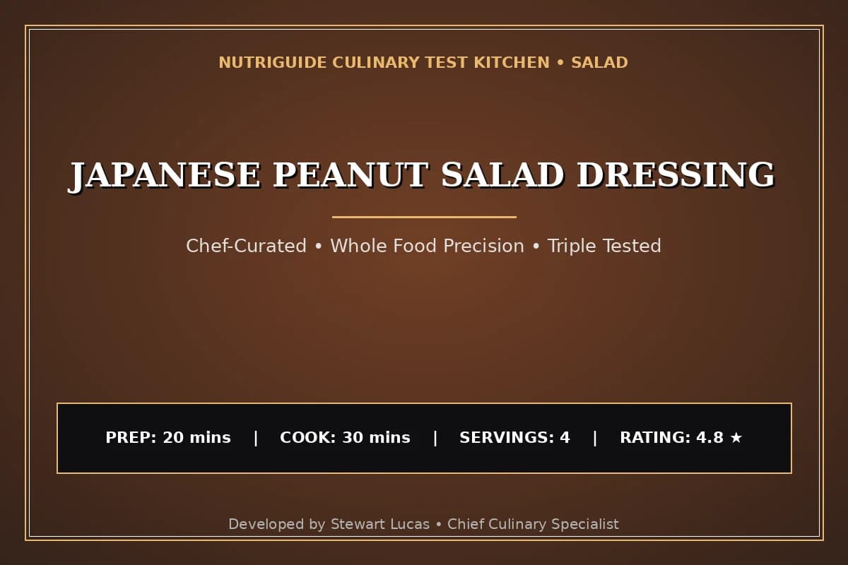Japanese Peanut Salad Dressing