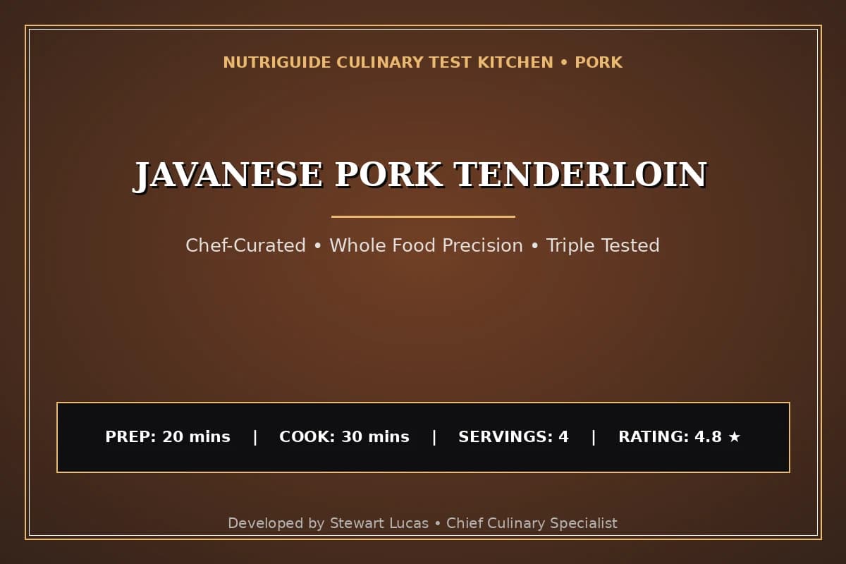 Javanese Pork Tenderloin