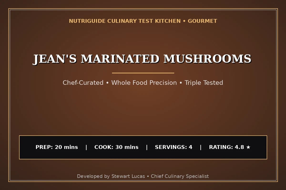 Jean'S Marinated Mushrooms