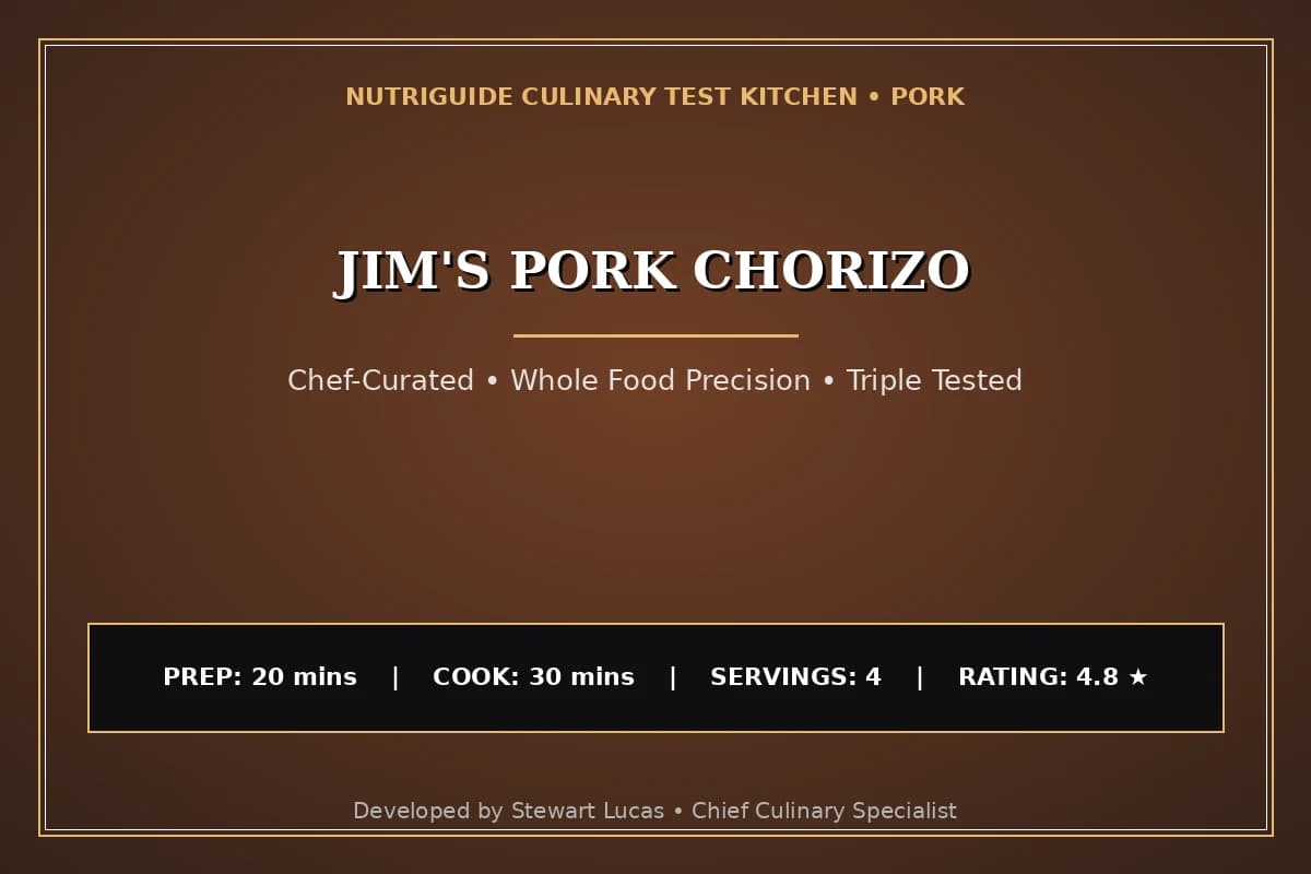 Jim'S Pork Chorizo