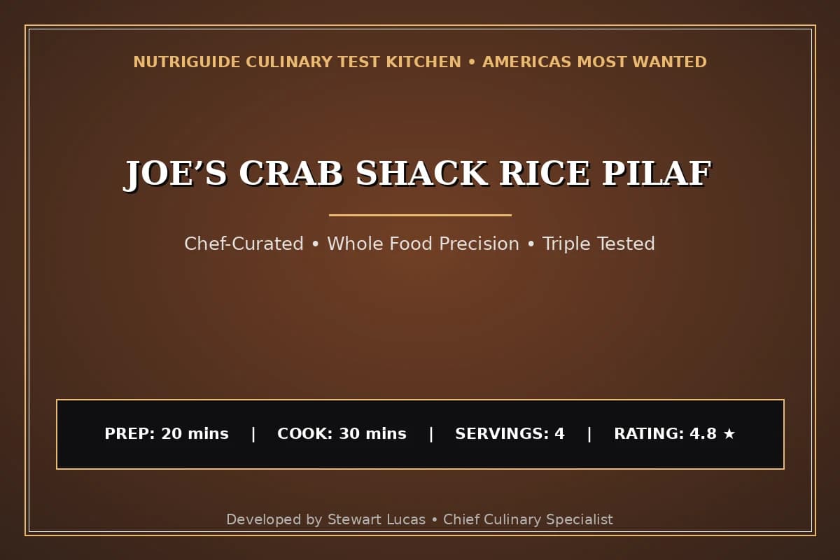 Joe’S Crab Shack Rice Pilaf