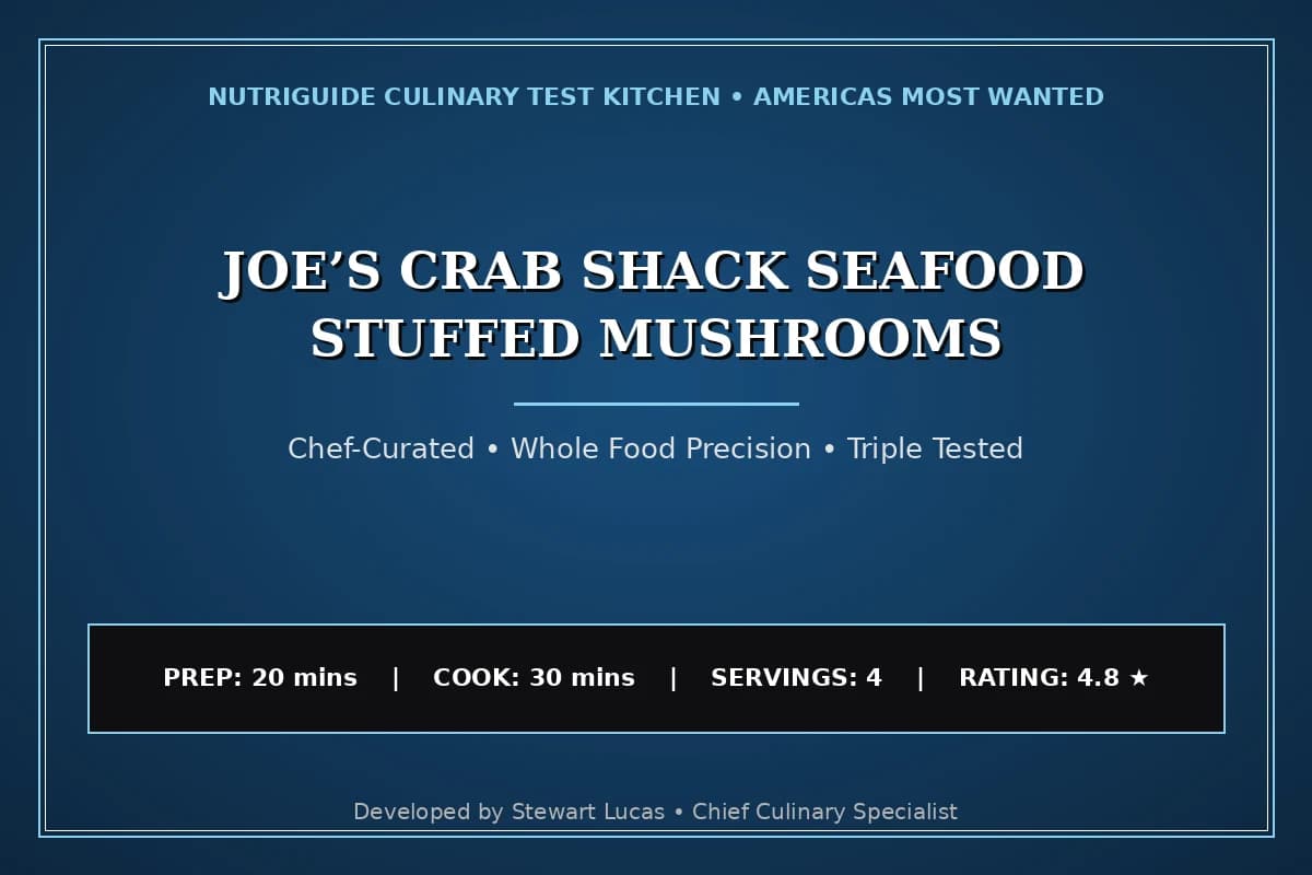 Joe’S Crab Shack Seafood Stuffed Mushrooms