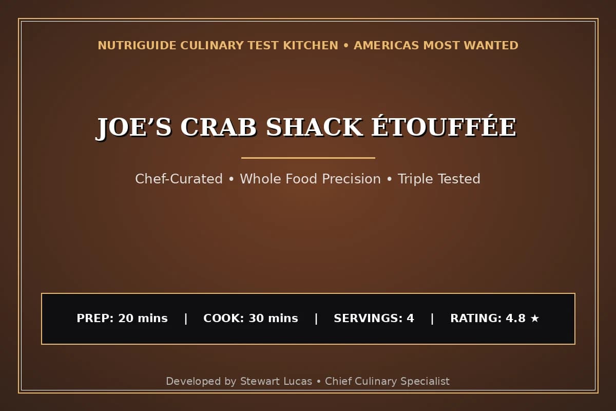 Joe’S Crab Shack Étouffée