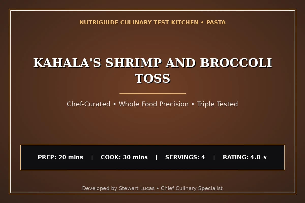 Kahala'S Shrimp And Broccoli Toss