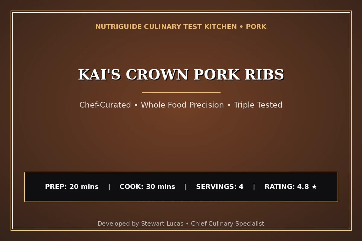 Kai'S Crown Pork Ribs