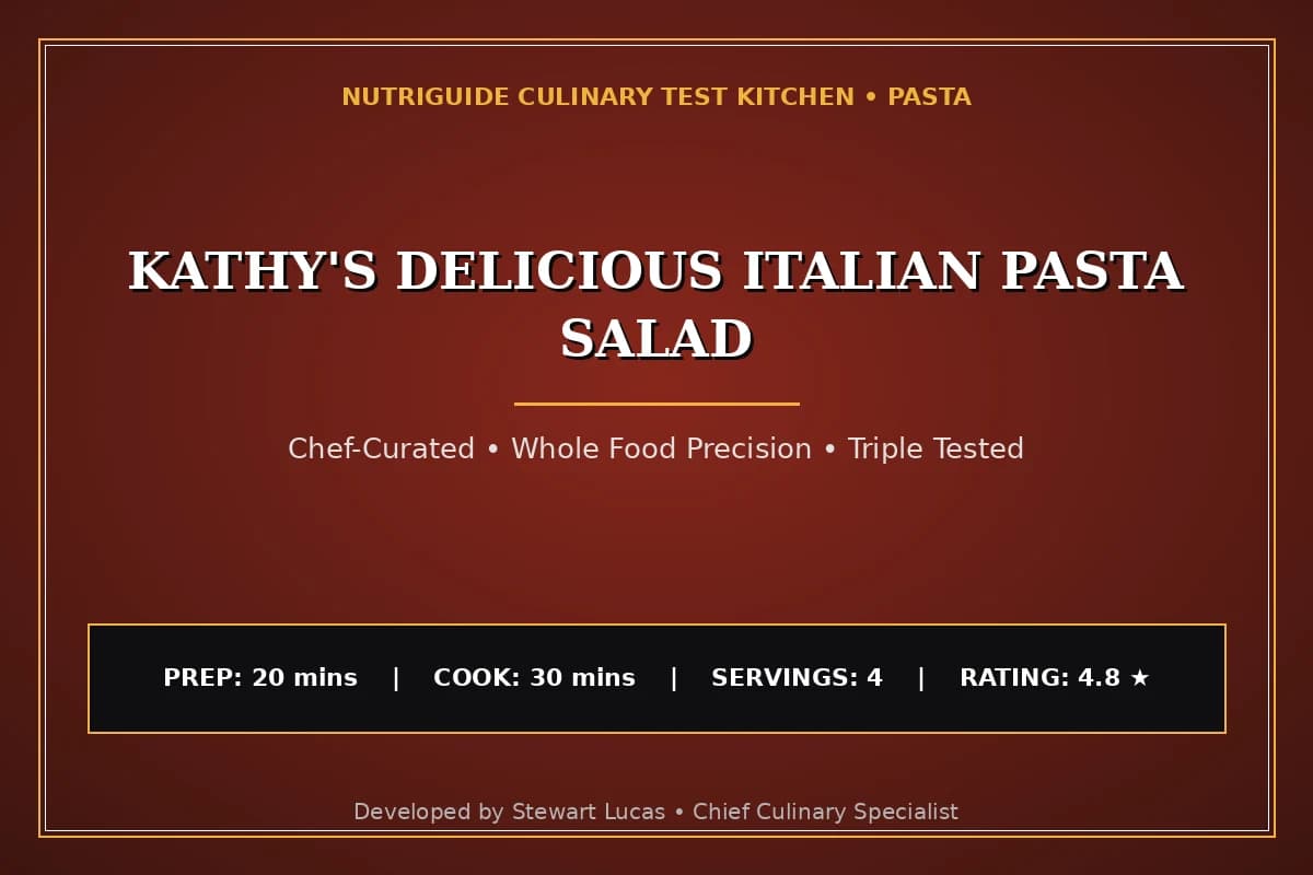 Kathy'S Delicious Italian Pasta Salad