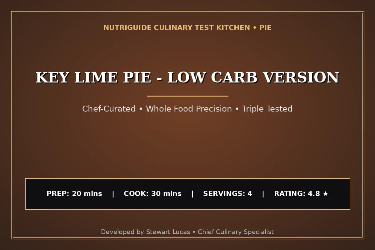 Key Lime Pie - Low Carb Version