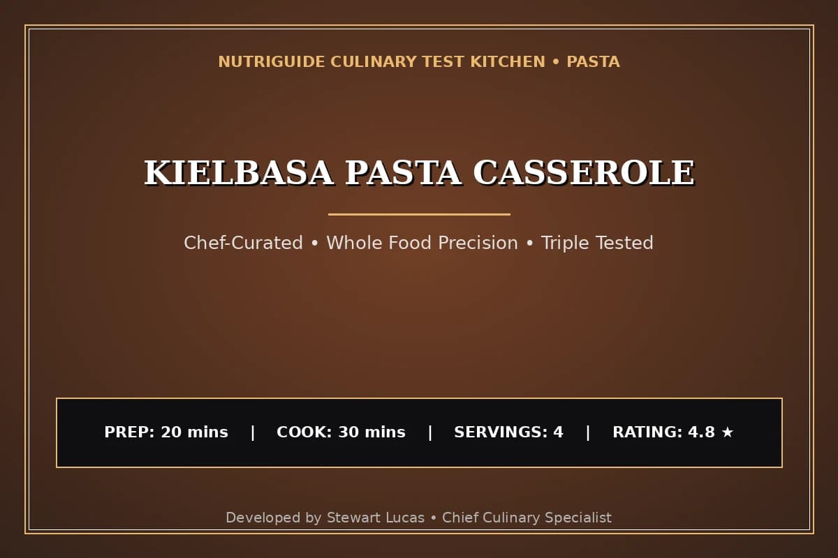 Kielbasa Pasta Casserole