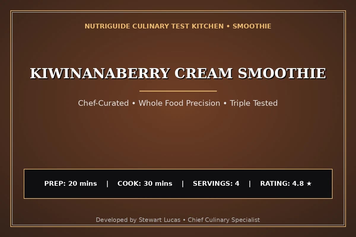 Kiwinanaberry Cream Smoothie