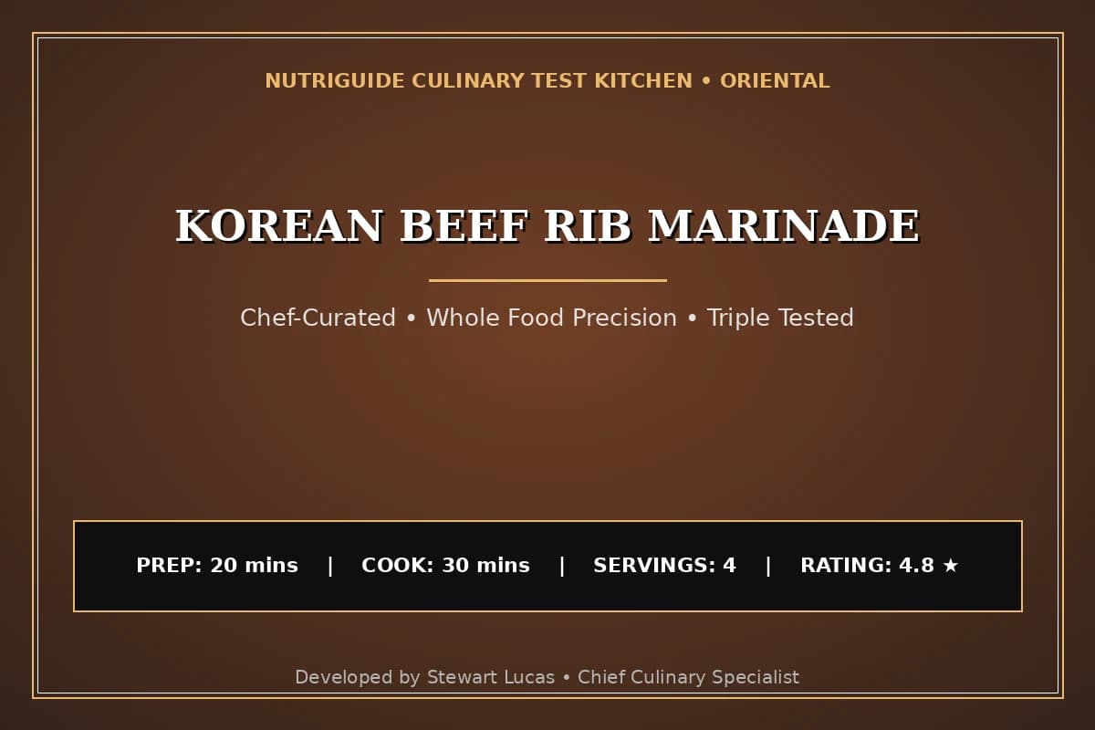 Korean Beef Rib Marinade