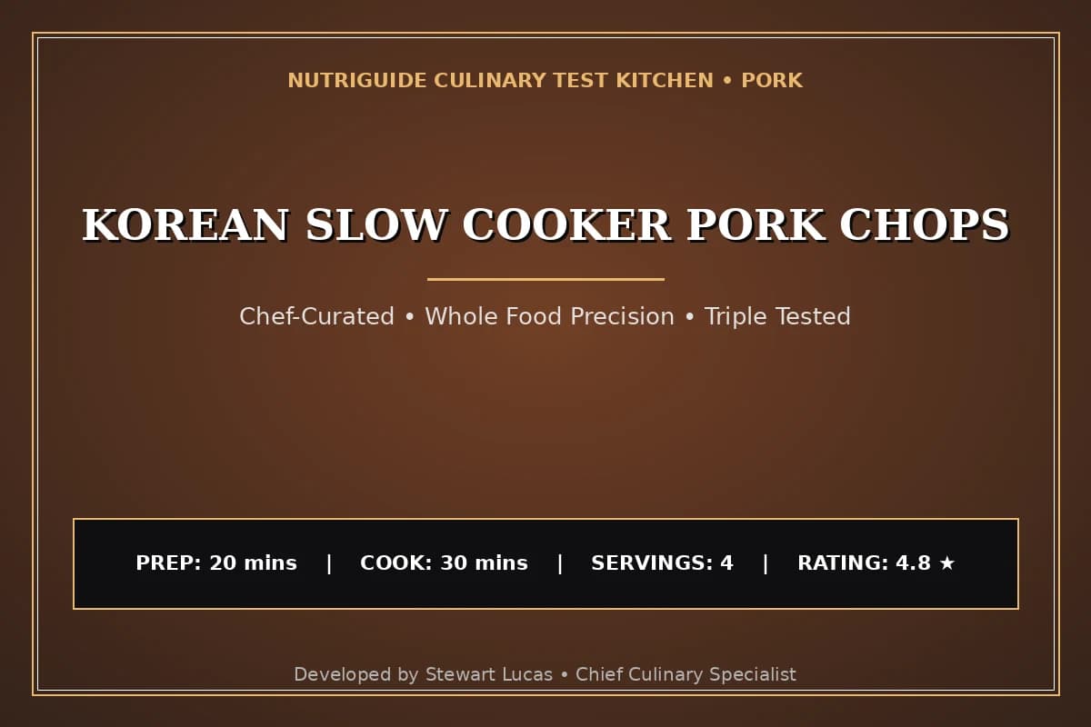 Korean Slow Cooker Pork Chops