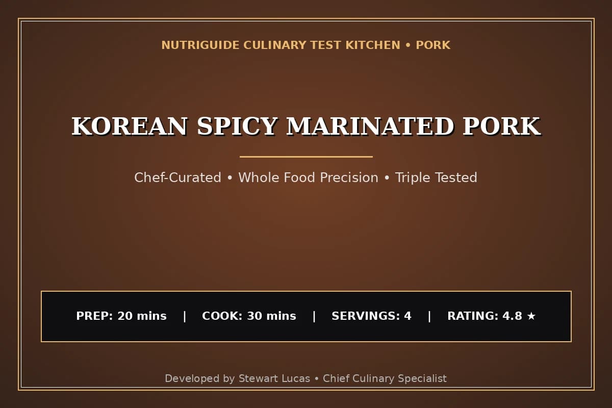 Korean Spicy Marinated Pork