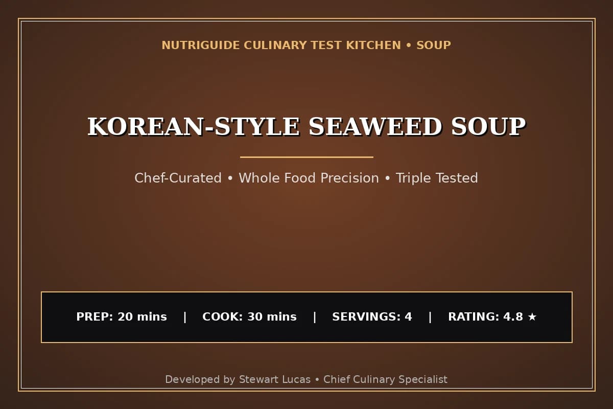Korean-Style Seaweed Soup