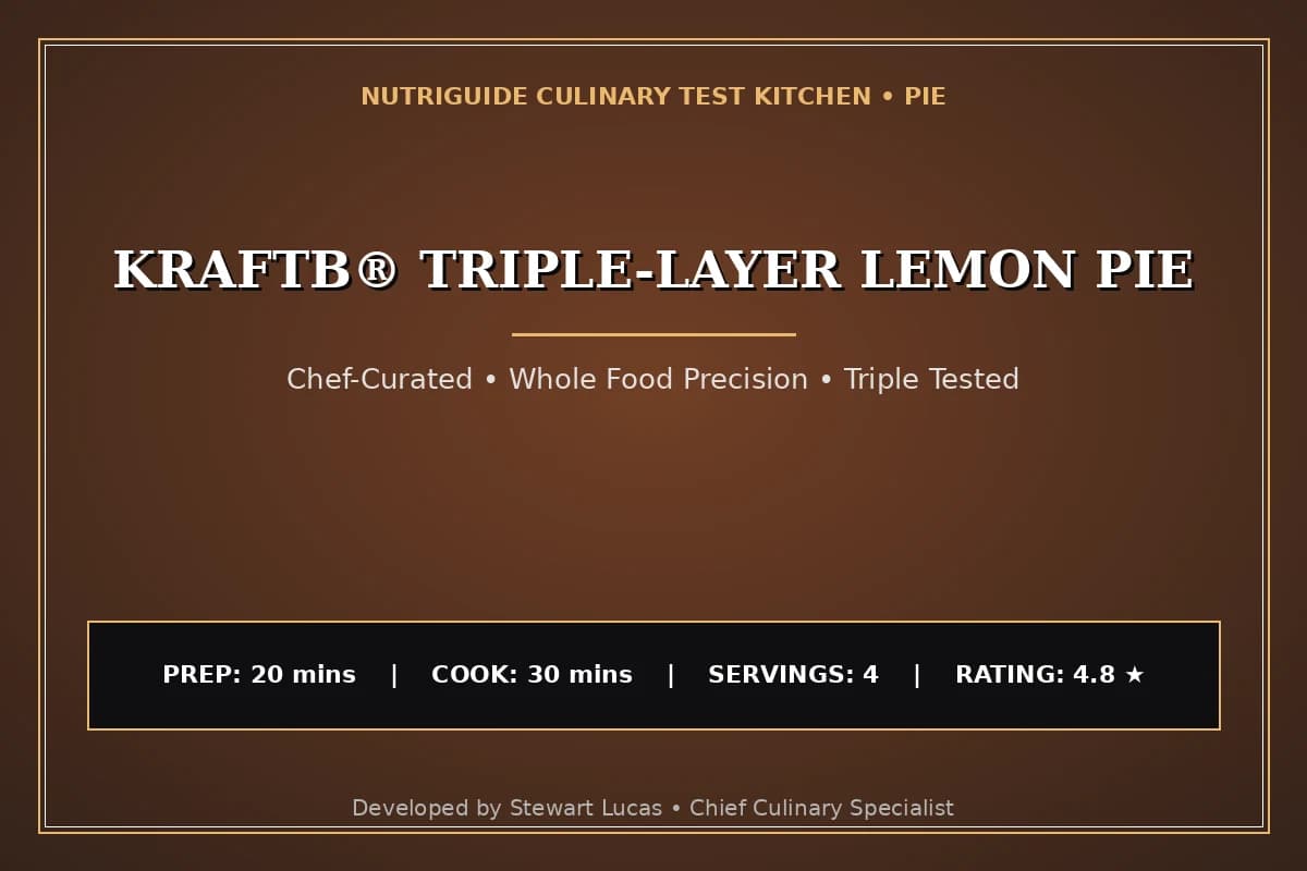 Kraftв® Triple-Layer Lemon Pie