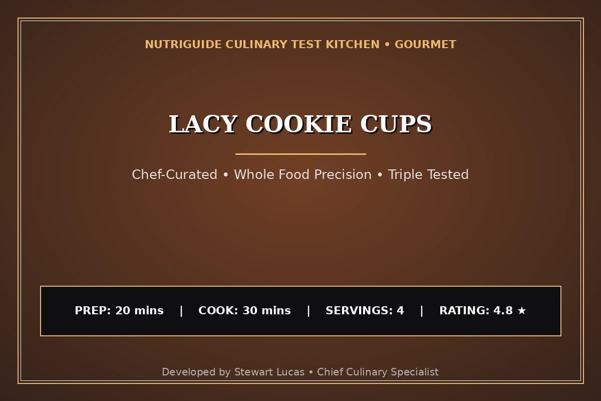 Lacy Cookie Cups