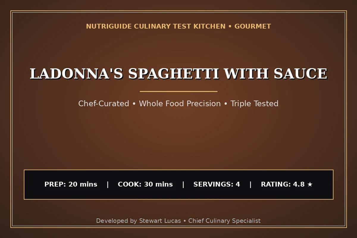 Ladonna'S Spaghetti With Sauce