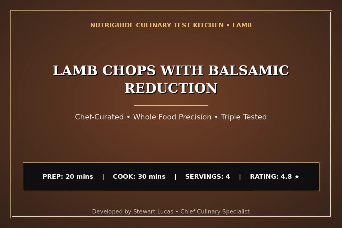 Lamb Chops With Balsamic Reduction