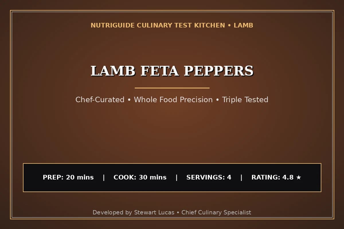 Lamb Feta Peppers