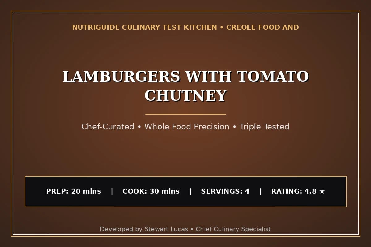 Lamburgers With Tomato Chutney