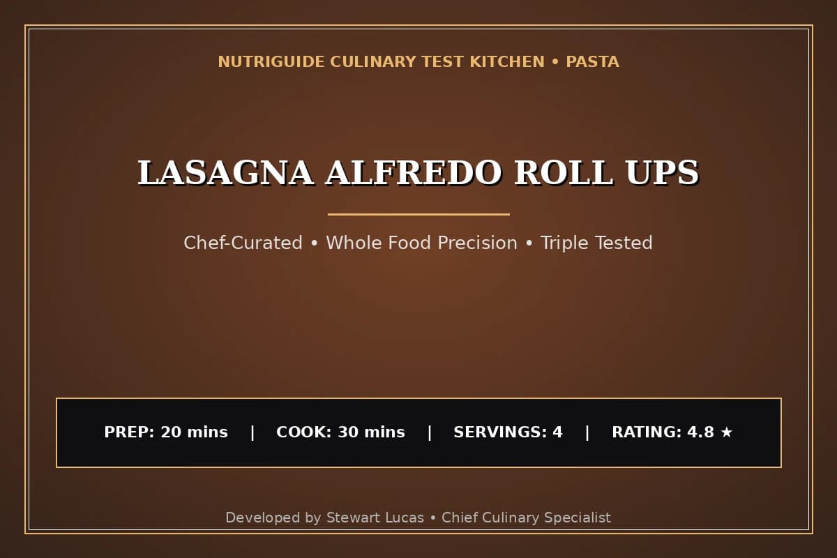Lasagna Alfredo Roll Ups