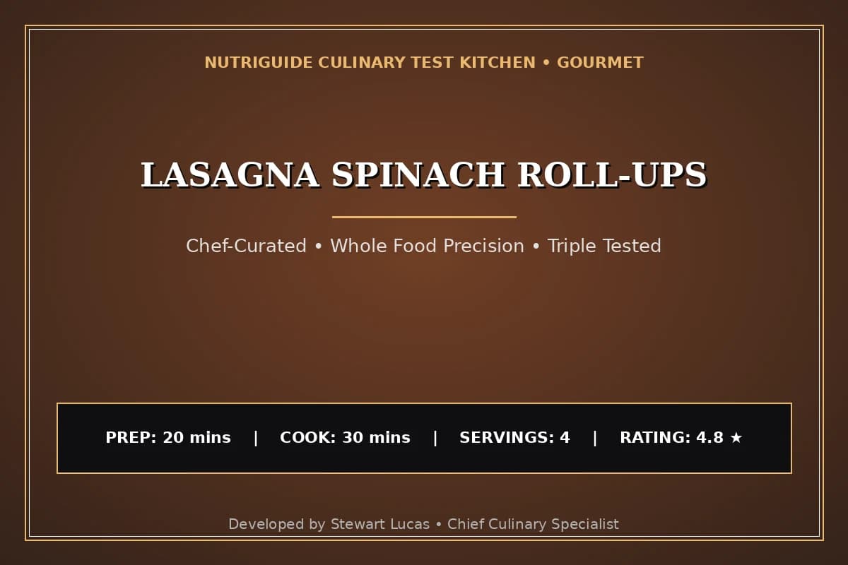 Lasagna Spinach Roll-Ups