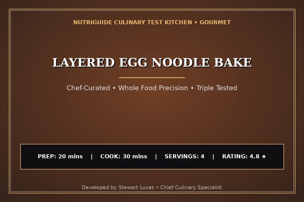 Layered Egg Noodle Bake